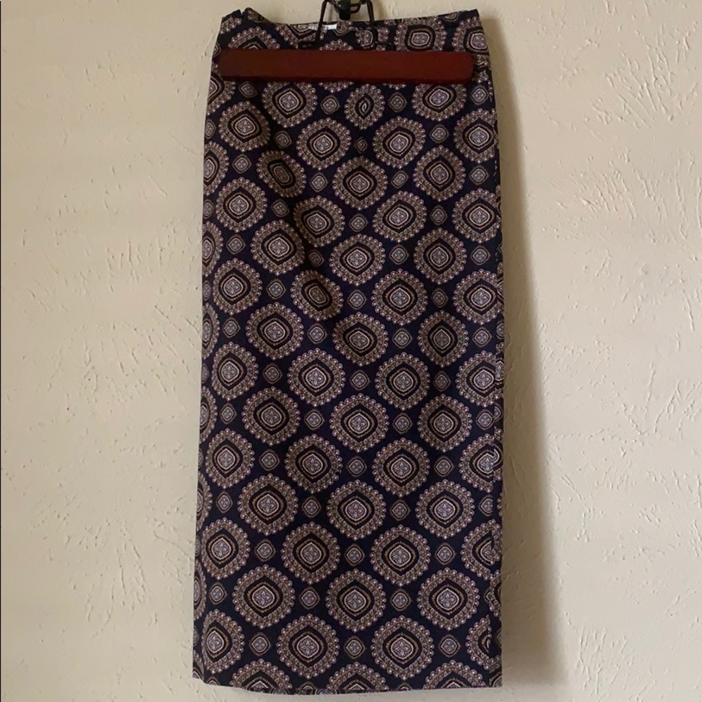 Loft patterned pencil skirt